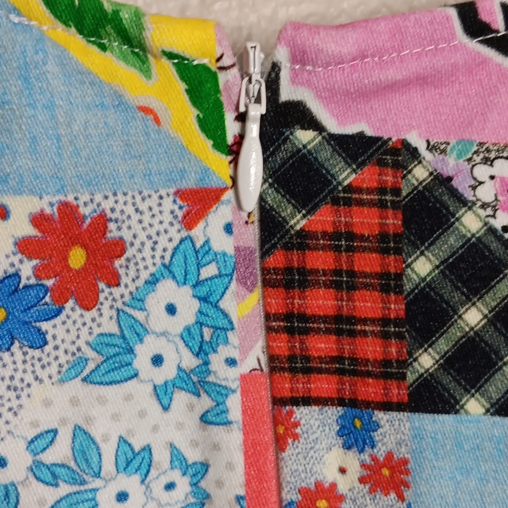 Desigual Patchwork Print Skort Romper Size XS - image 3